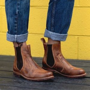 Bed Stu Nandi Leather Chelsea Boots in Tan Mason